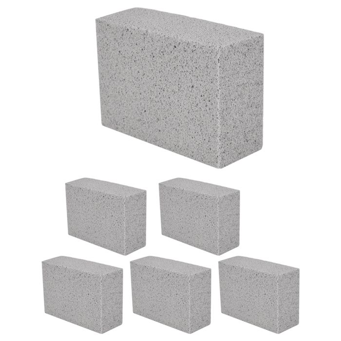 Pierre de nettoyage pour barbecue - SODIAL - Pack 6 - Pierre ponce 10x7x4 cm - Écologique - Sans poils