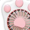 Mini Ventilatore Portatile a Zampa di Gatto con Cordino Ventilatore da Scrivania Ricaricabile Ventilatore Portatile Silenzioso per Viaggi Ufficio Divertimento all'Aperto Estate