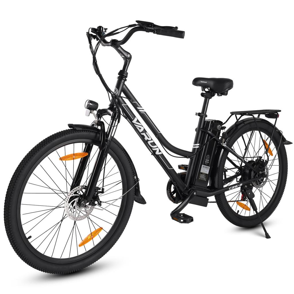 Varun C26-2 All -Terrain E-Bike With TowSeat  26*4 Inch Wide  Tires Outdoor Electric Bicycle 48V7.8Ah 500W Mountain High Carbon Steel Electric Bike