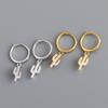 ANENJERY Micro Zircon Cactus pendentif boucles d'oreilles femme mignon Simple Trandy oreille bijoux