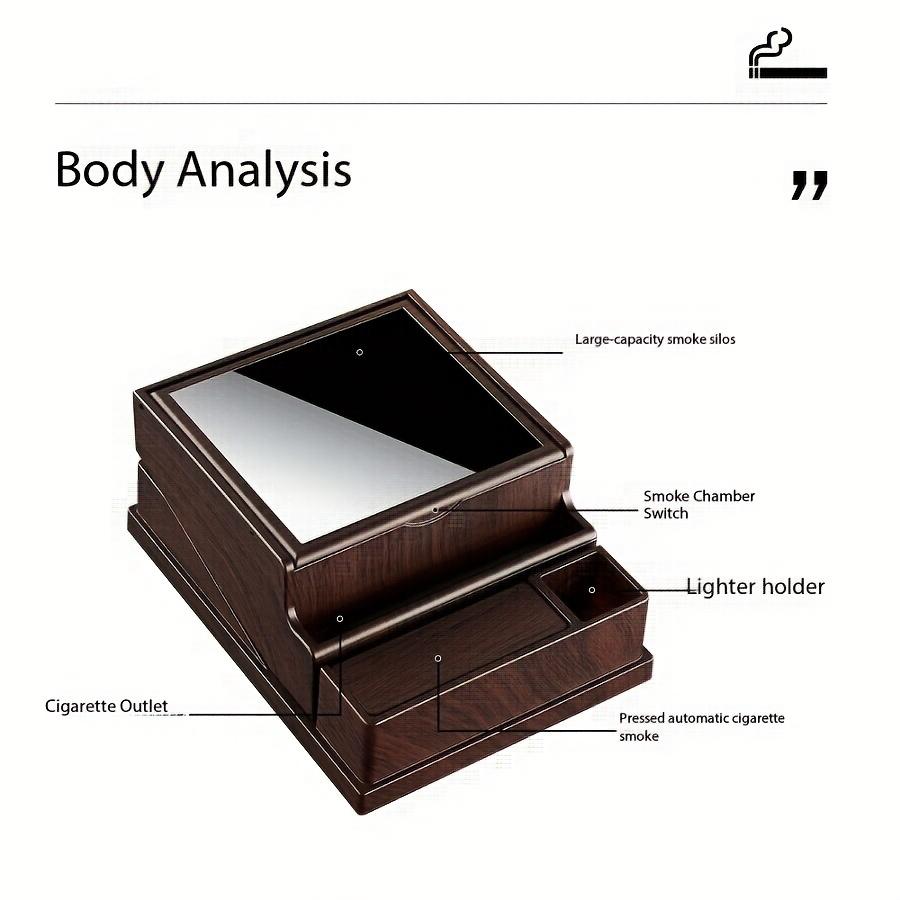 Cigarette Box Automatic Bullet Retro Moisture Proof Large Capacity of 40pcs Storing Portable Travel Daily Cigarette Storage Case