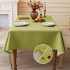 Cotton and Linen Three-proof Tablecloth Waterproof and Dustproof Solid Color Rectangular Tablecloth Coffee Dining Table Cloth