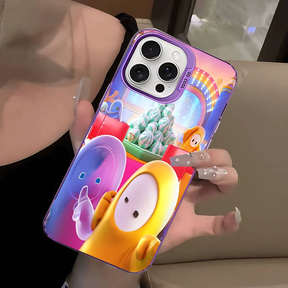 F-Fall G-Guys Party Game Color Phone Case For IPhone 17 16 15 14 13 12 11 Pro Max Plus Pro Shell iPhone 15pro max
