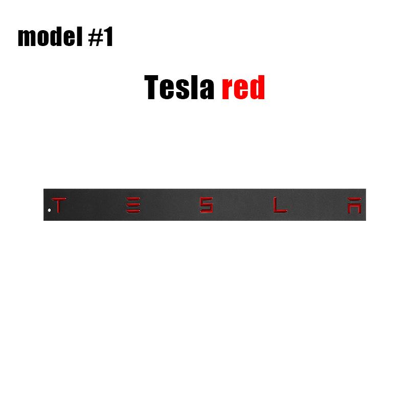 3D ABS Car Emblem Tesla Letter front hood Rear Tailgate trunk Decals badge sticker For Model 3 Model S X Y Auto Decal Accessorie