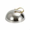 Teppanyaki Grill Lid Japanese Style Hammered Dome Cover HeatResistant Handle Stainless Steel Food