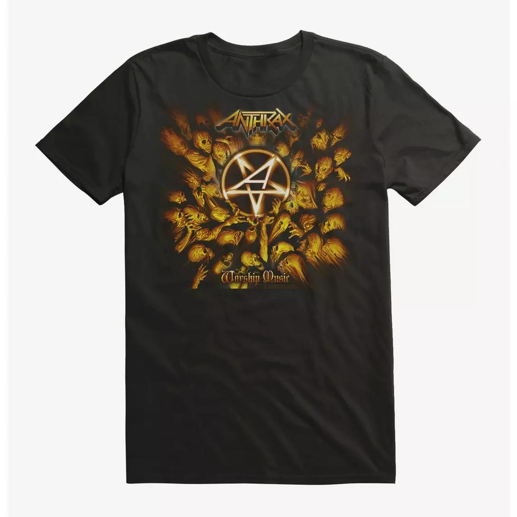 Anthrax Faust Voller Metall Band T-Shirt Baumwolle Grafik T-Shirt Unisex Unisex Sommer Streetwear