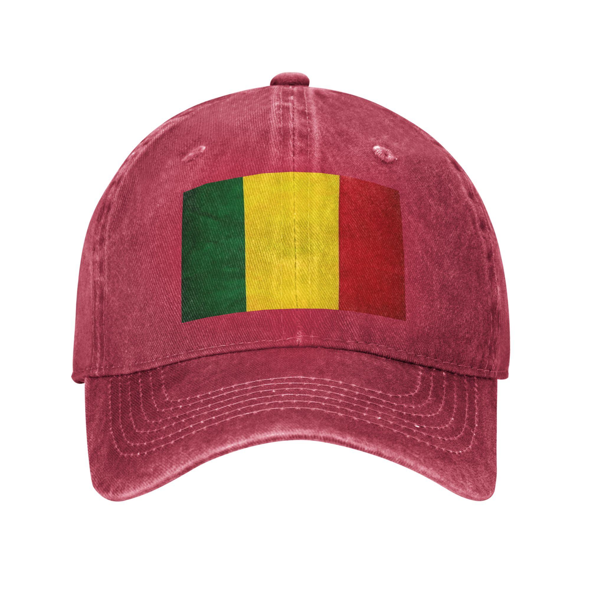 Jamaican Reggae Rasta Lion Jamaica Flag Baseball Caps Washed Denim Hats Adjustable Casquette Sports Baseball Cowboy Hat Unisex One Size