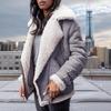 Women's Biker Deerskin Lamb Wool Fur & Cotton Coat