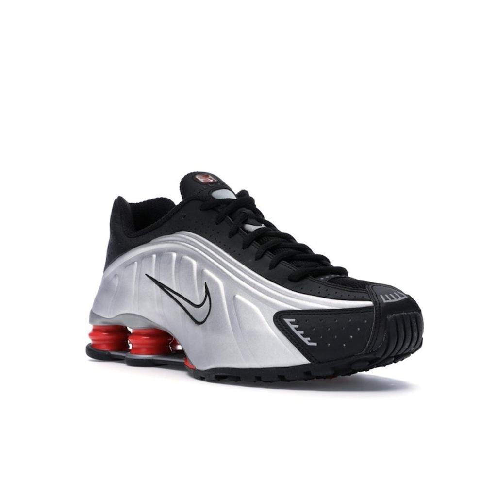 Nike Shox R4 Retro OG 2019 Unisex Sneakers Silver Black Metallic-Silver BV1111-008