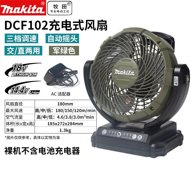 Makita 12V Cordless Portable Fan CN plug (adapter included)