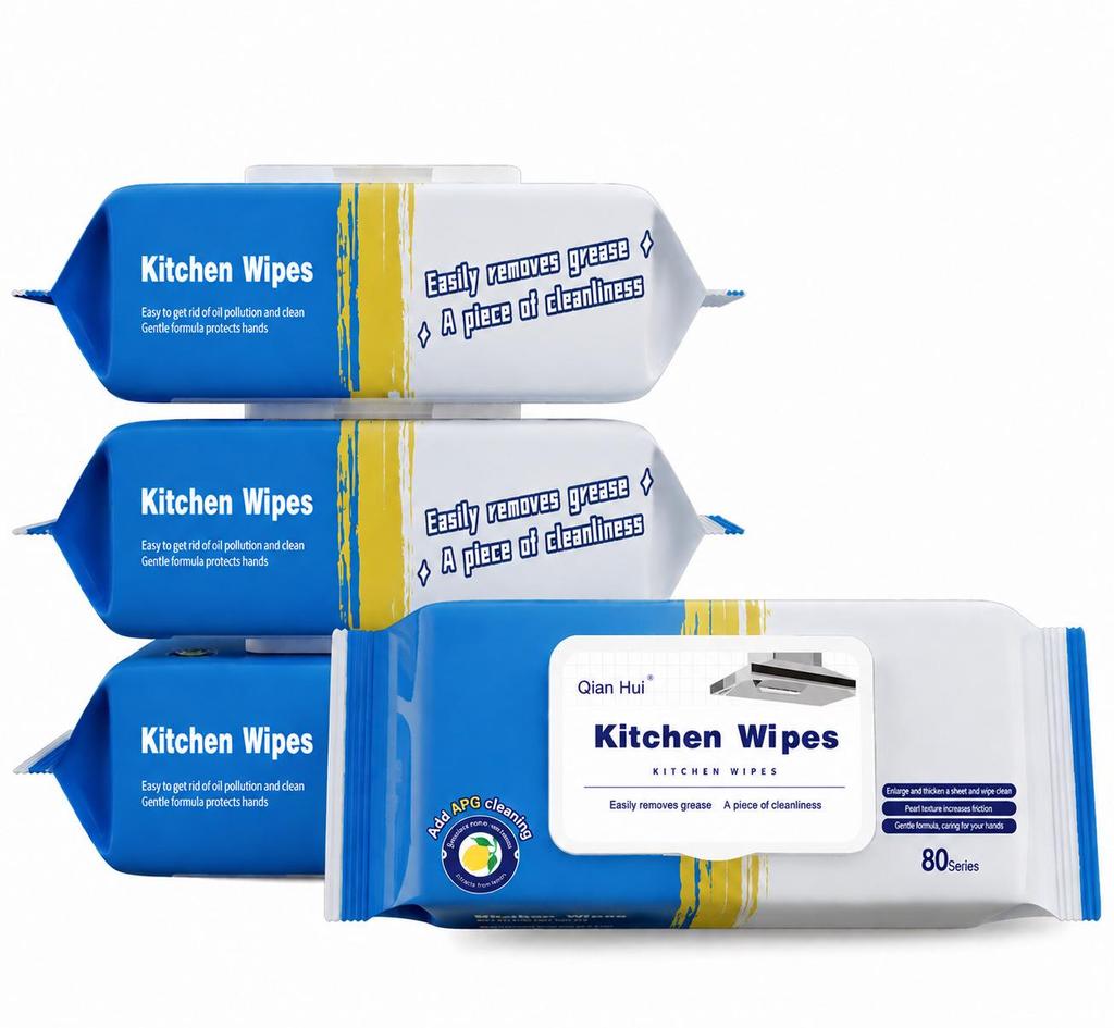 Hanging Kitchen Wet Wipes for Stain & Oil Removal - Thickened, Large, Ideal for Range Hood Cleaning