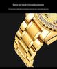 OLEVS Luxus Gold Diamantenbesetzte Wasserdichte Herrenuhr