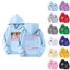 Kinder Kapuzenpullover mit Langarm und Aufdruck, Lässiger Bequemer Pullover für Jungen und Mädchen