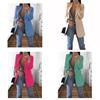Lapel Women Loose Turndowncollar Long Sleeve Casual Blazer Women Outwear