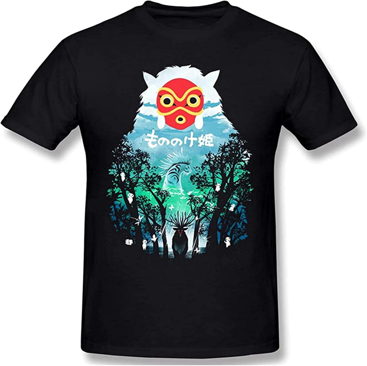 Men s Princess Mononoke Short Sleeve t-Shirt XS