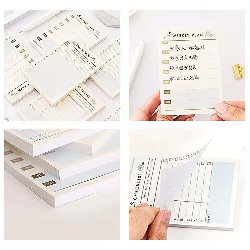 Gift Whirling Creative Kawai Stationery Blue Bird Flower Story Sticky Note Book Student Planner 4 Choices Lovely Notebook