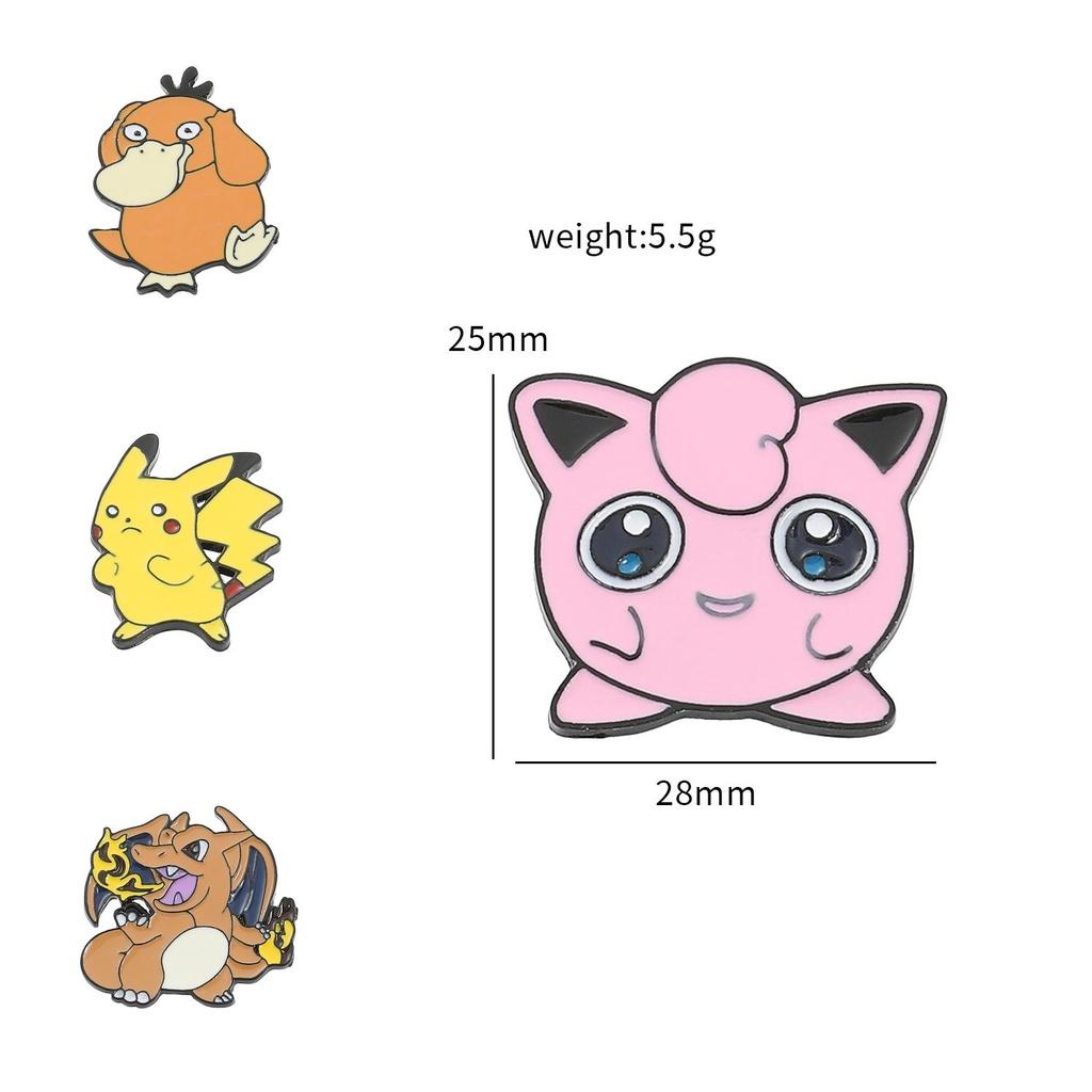 Pokemon Pocket Monster Ins Trend Squirtle Alloy Pin Badge Bag Accessory