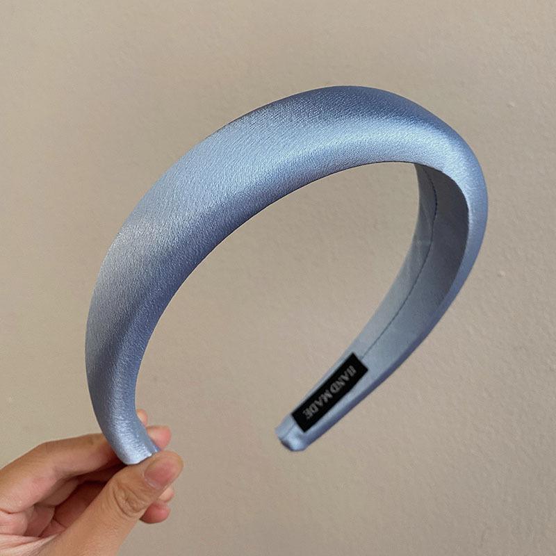 Glanzende Satijnen Stof Hoofdband Brede Kruis Haarbandsels Dagelijkse Hoofdbedekking Zoete Eenvoudige Hoofdbanden Dames Haaraccessoires