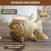 Aluminium Fish Figurine for Good Luck & Success,Candle Holder for Home Dcor Tabletop Living Room,Showpiece for Valentine's Day,Birthday