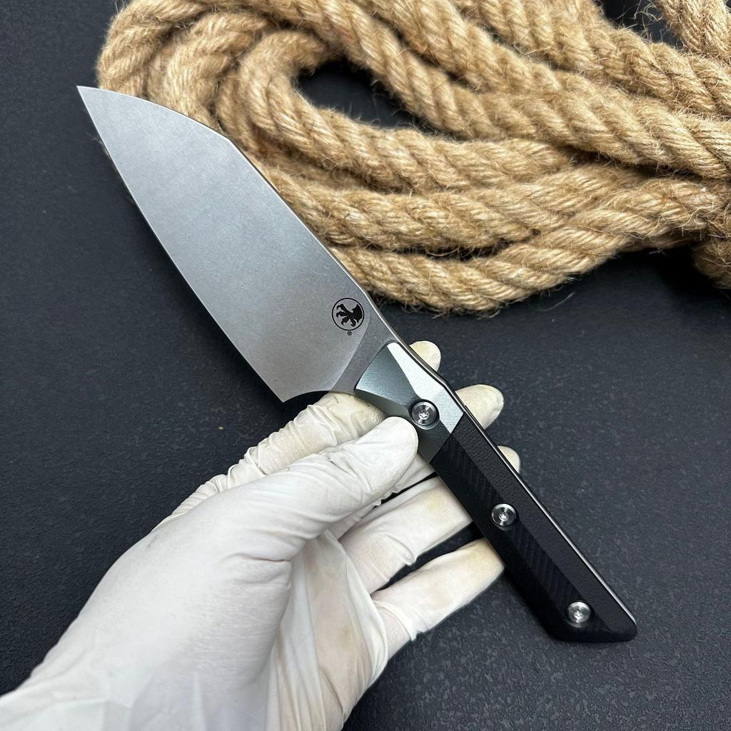 4.5 Inch Utility Knife 7Cr17MoV Stainless Steel Blade G10 Handle Chef Cleaver Slicing Vegetables Paring Barbecue Kitchen Knife