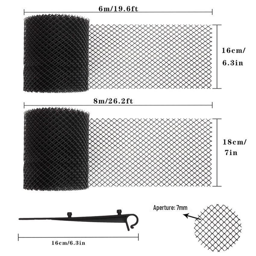 Thickened Anti-Leaf Sink Filter & Protective Plastic Net with Nails