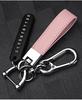 Leather Car Remote Key Fob Case Cover For Tesla Model X Model S Model 3 Car-Styling Protection Holder Shell Keychain Accessories