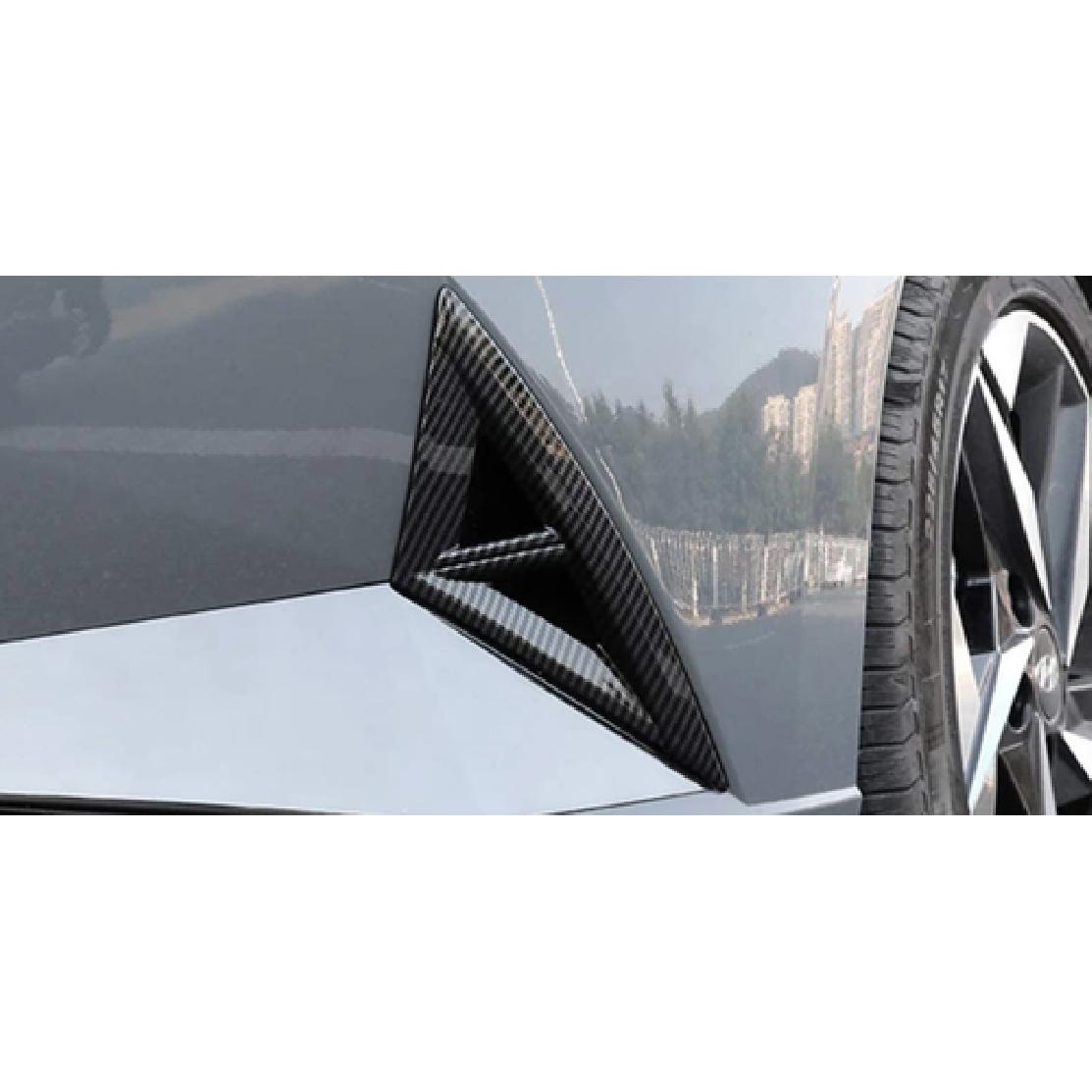 ABS Front Fog Light Lid Carbon Fiber Cover Trim For -2024 Hyundai Elantra