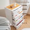 JEKO&JEKO Light Luxury Drawer Storage Cabinet with Wooden Top