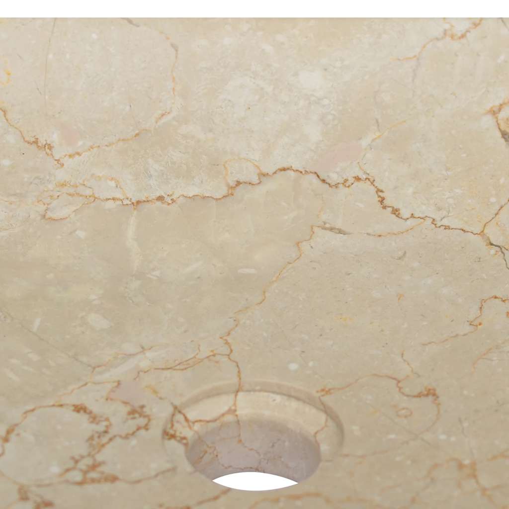 Cream Wash Basin 40 X 40 X 10 Cm Marble