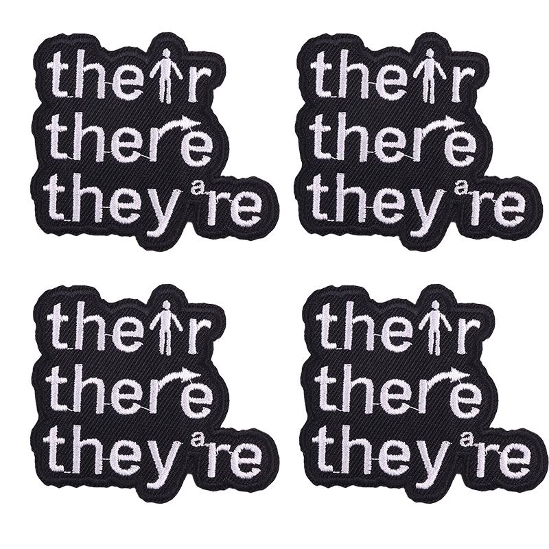 5pcs /Lots Letter Slogan Patch Letter Embroidered Patches Jackets Hats Sew Badges Patch Iron On Patches For Backpack Diy Stickers