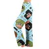 Women's Halloween Flannel Straight Leg Pajama Pants, Cozy Winter Sleepwear Loungewear