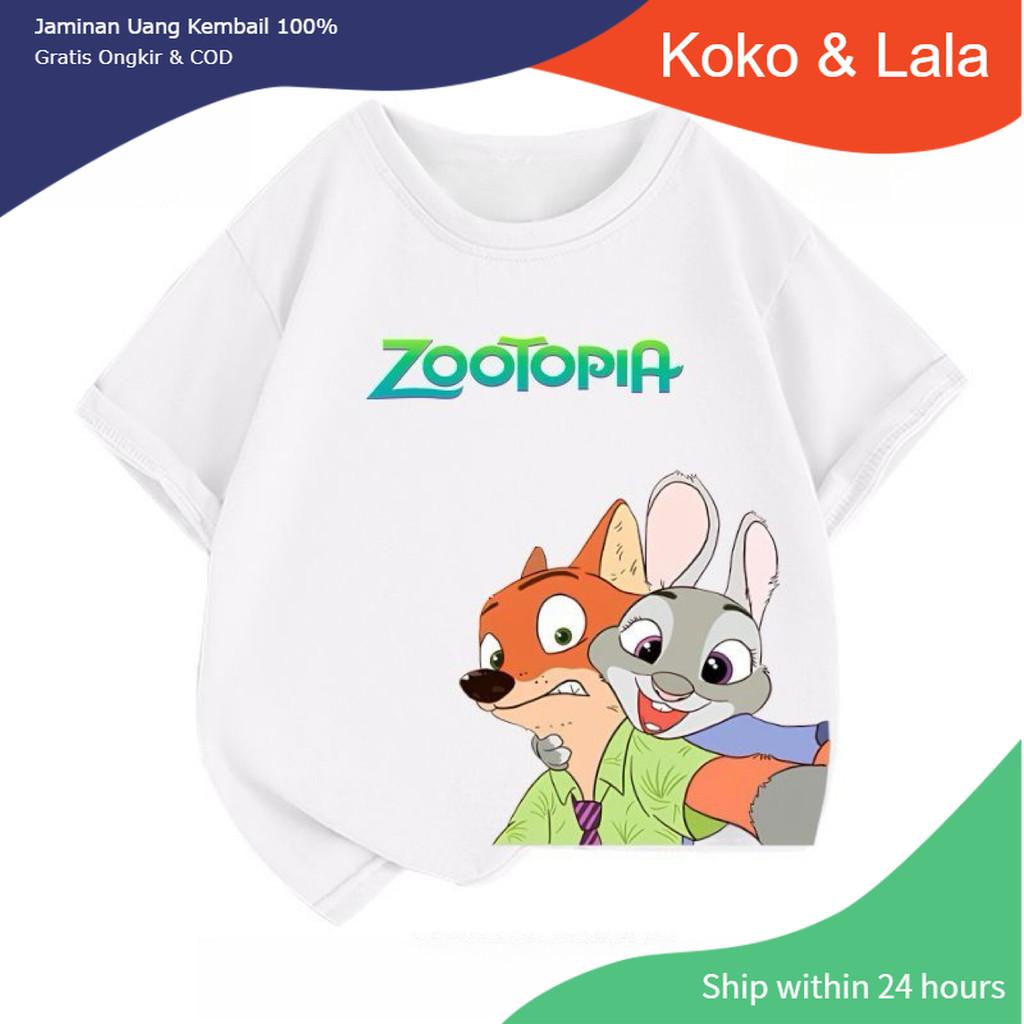 Crazy Zootopia Style Children's T-shirt Fashionable and Casual Versatile Short Sleeved Shirt