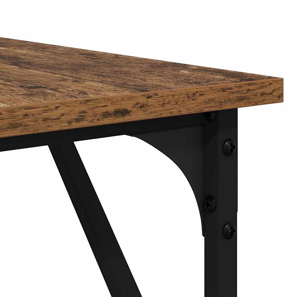 L Shaped Corner Desk Reclaimed Wood Look 149 x 149 x 75 cm Engineered Wood