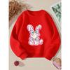 European sizes Fashionable Kids' Crew Neck Sweatshirt | Comfortable, Casual, Versatile, Random Print, Perfect for Fall/Winter