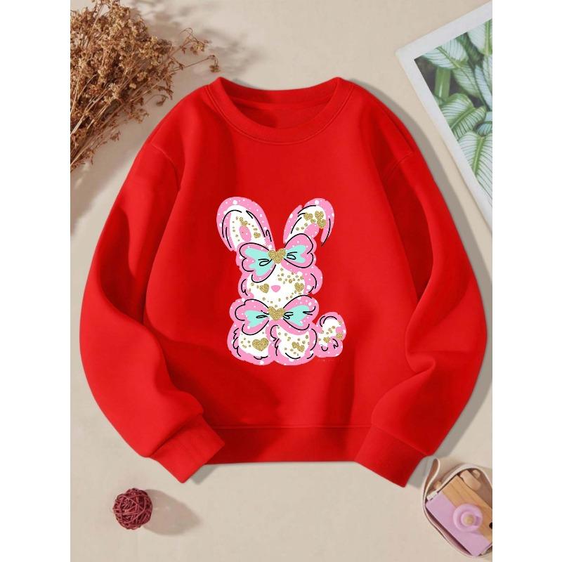 European sizes Fashionable Kids' Crew Neck Sweatshirt | Comfortable, Casual, Versatile, Random Print, Perfect for Fall/Winter