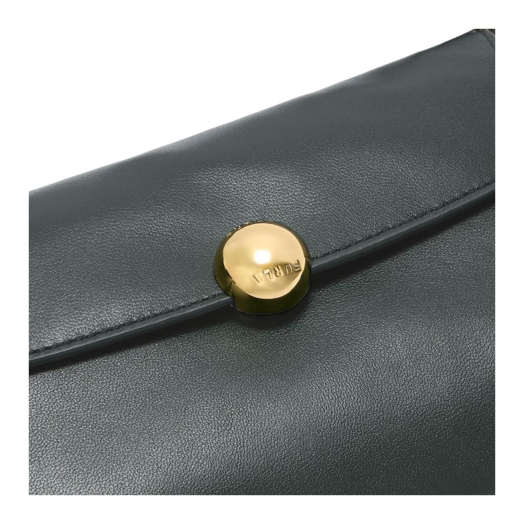 Furla Soft Nappa Lambskin One Shoulder Handbag Extra Large Women's Dark Green WE00881-BX2269-4491S