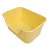 Large Cat Litter Box High Sides Anti Splashing Easy To Clean Simple Look Open Cat Litter Box for