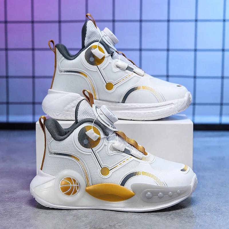 Модные новые мужские баскетбольные кроссовки нескользящие удобные студенческие спортивные — фото 6