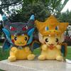 4 Styles Cosplay Plush Mega Shiny Charizard XY Pikachu Cloak Stuffed Toy Cartoon Soft Doll