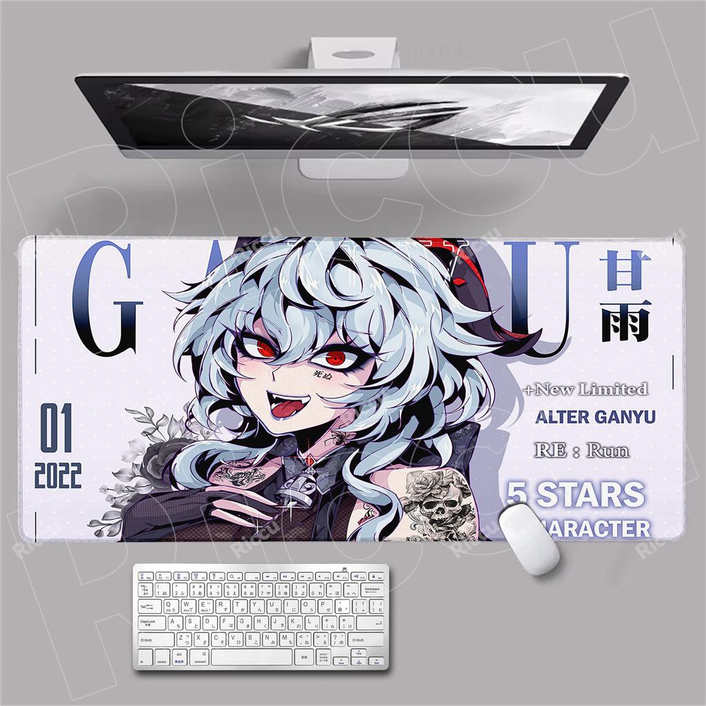Anime poster Girl NonSlip Mouse Pad Large Mousepad HD Print Keyboard Pad Laptop Computer Desk Pad Locking Edge Mouse Mat Carpet