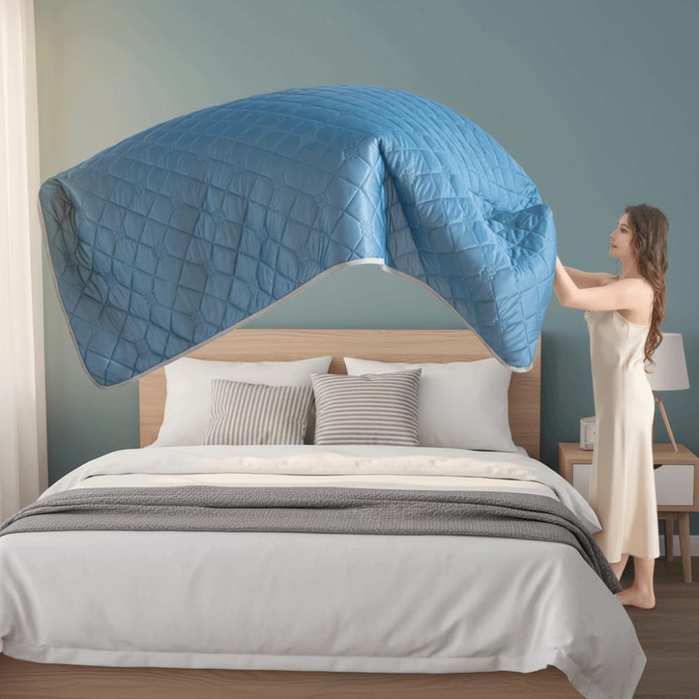 Quilted Summer Sleeping Quilt Lightweight Thin Quilt Duvet Air Conditioning Blanket  Dormitory