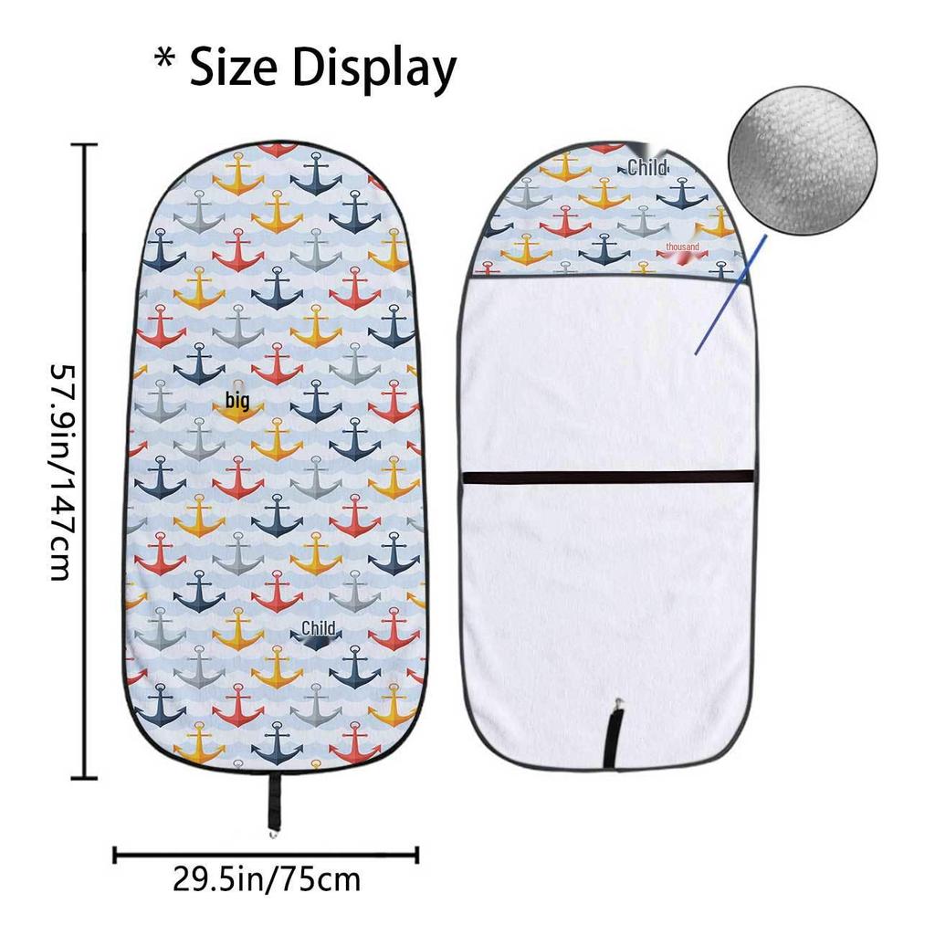 Universal Ocean Seat Towel Protector for Car Front Seats - Ideal for Gym & Exercise, All-Season Use