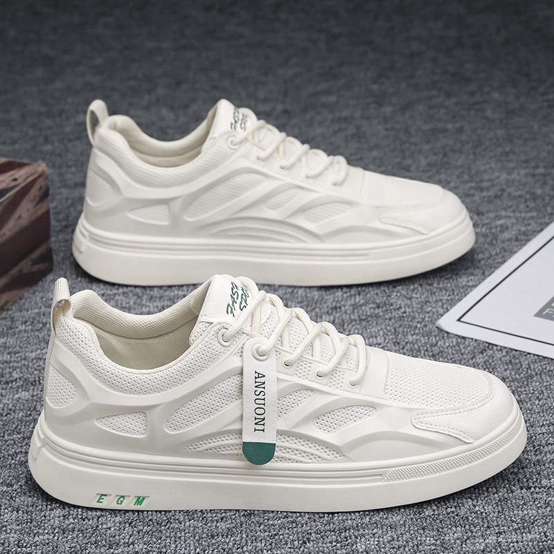 

Мужская обувь новая дышащая сетка спортивная повседневная обувь модная легкая повседневная обувь модная обувь 44 бежевый