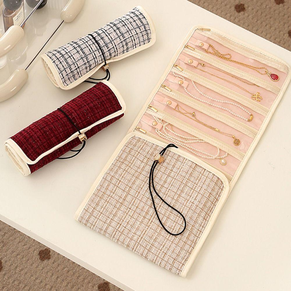 Multi-layer Foldable Jewelry Bag Foldable Jewelry Storage Bag Rings Bracelet