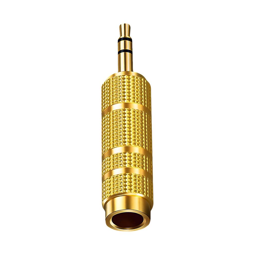 Japanese SME To Conversion Stereo Standard To Stereo Mini Earphone Plug Jack 24K Gold for Electronic and Amplifiers 6.35mm (female) 3.5mm (male)