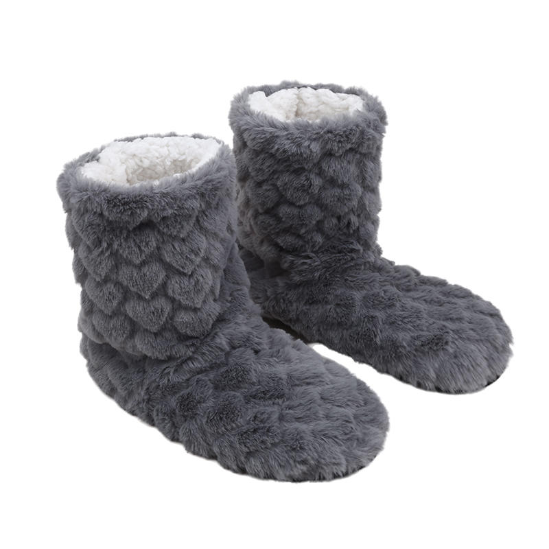 Women Winter Couple Warm Slippers Non-slip Thicken Plus Velvet Design Soft Indoor Floor Shoes for Home Bedroom Living Room Cold Days Comfort Wear