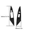 Carbon Fiber Front Door Window Lift Panel Cover Trim For Toyota Camry 2007-2011