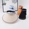 Air Circulation Hat Women Sun Empty Top Adjustable Buckle Foldable Cool Summer Outdoor Cap Cycling Hiking