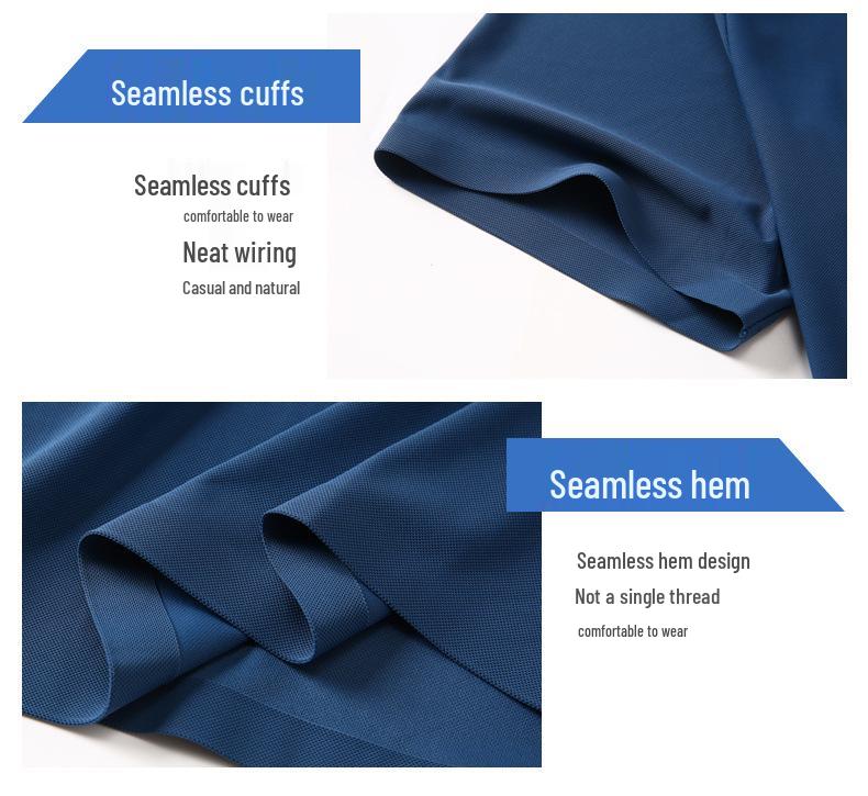 Luxury 18-Color Ice Silk Polo: Unisex Custom 2025 Summer Trendy Lapel Business Short Sleeve