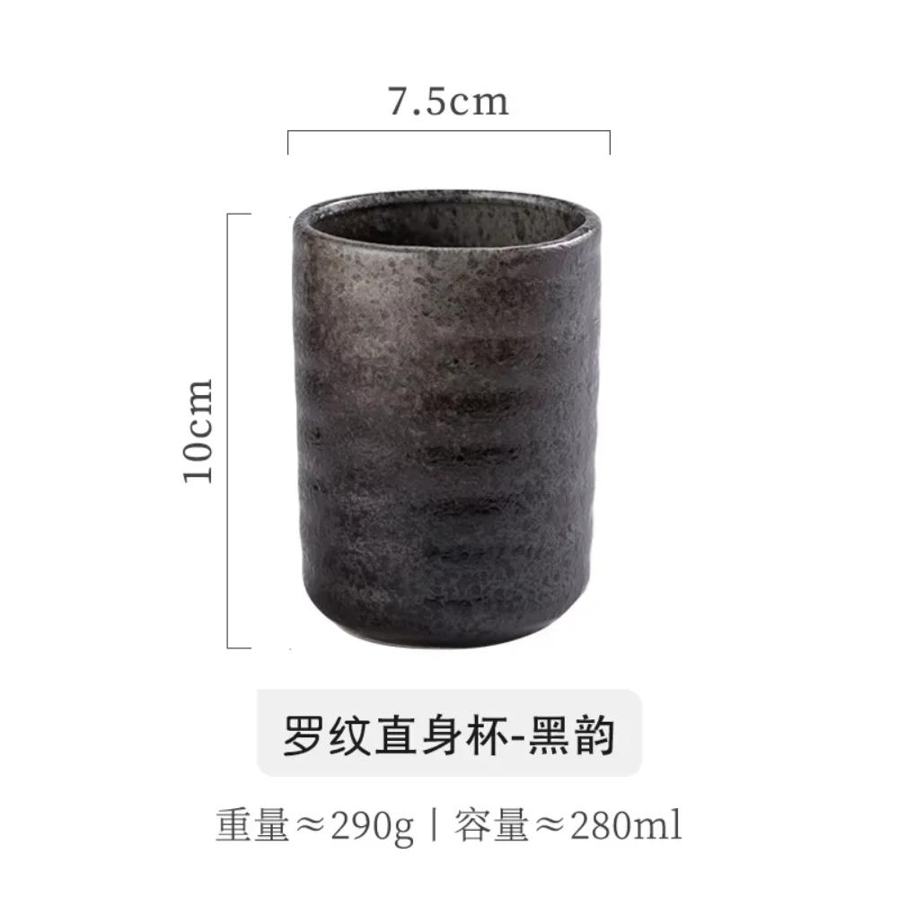 Hohe Vintage Glasur Keramik Kaffee Tee ohne Henkel Japanisches Restaurant Trinkgeschirr Mehrfarbig Wasser Tee Tassen Koreanische Tasse Papa